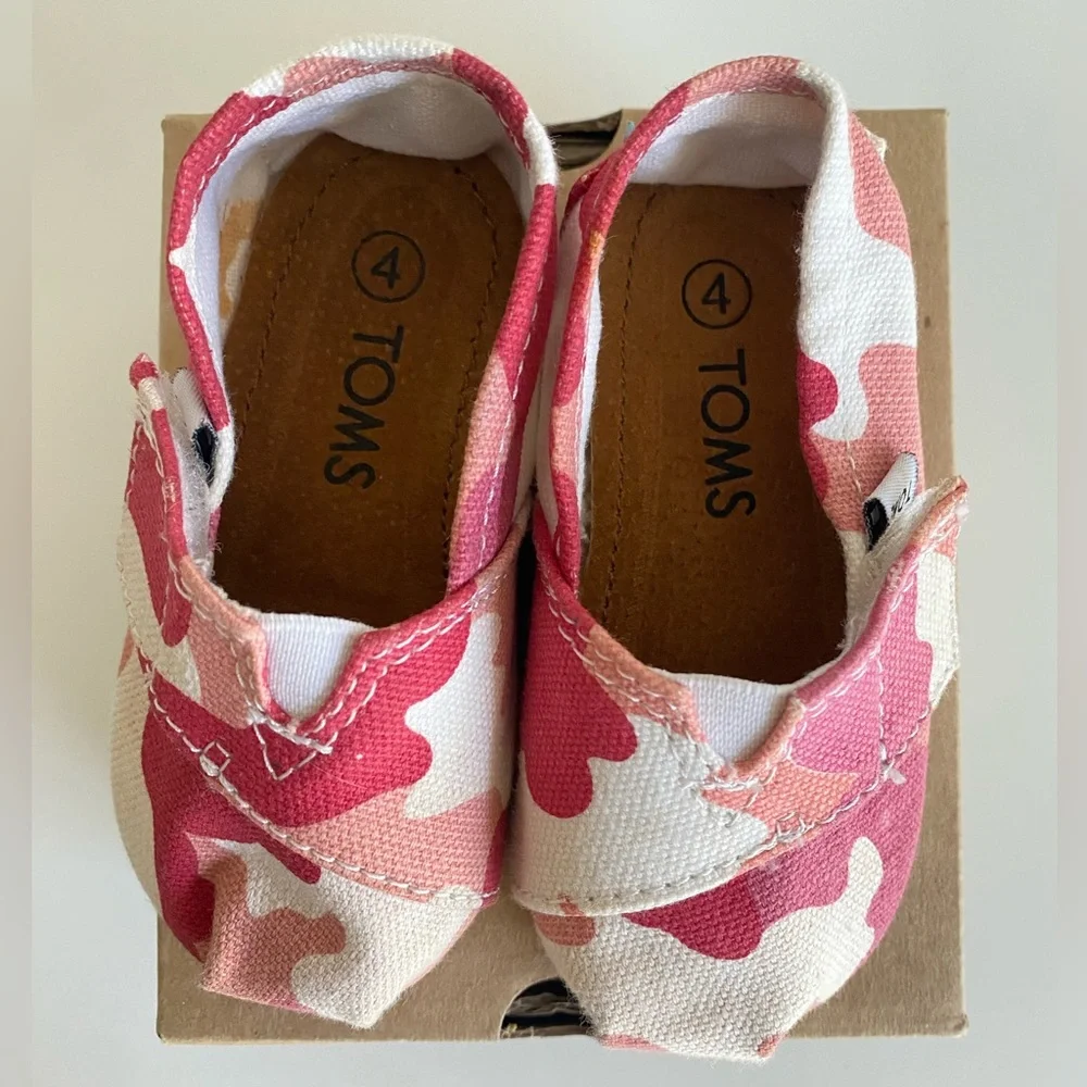 GUC Tiny Toms Classic Pink Camo | Size 4